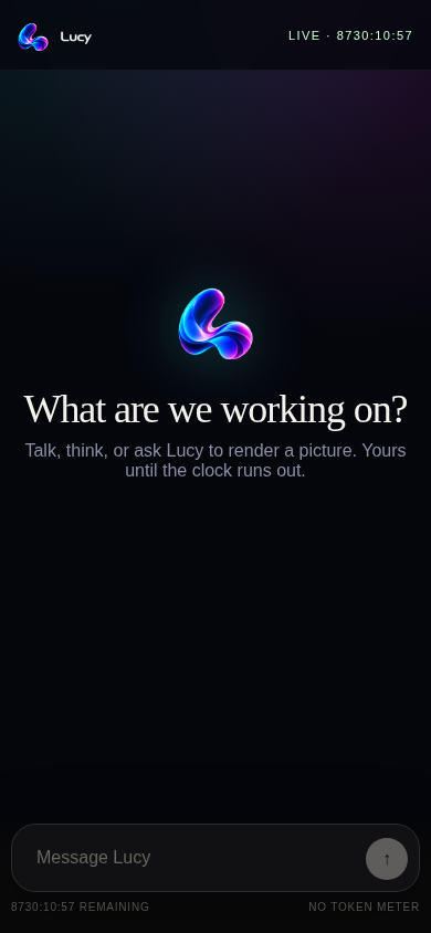 Recovered paid gate + first Lucy blob/chat layer workspace-mobile.png
